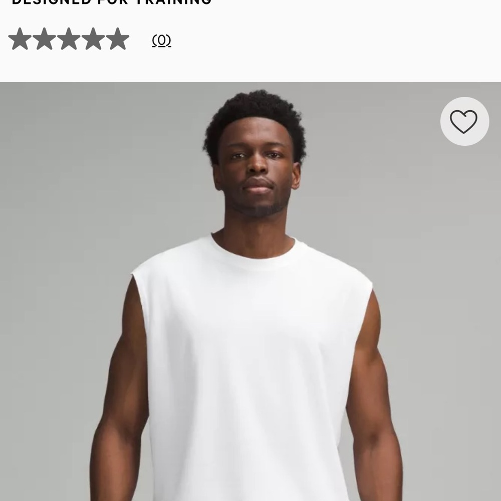 Lululemon Athletica White Tank Top Minimalist Design